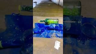 Breaking glass bottles Crushing glass bottles satisfying video asmr [upl. by Aket]