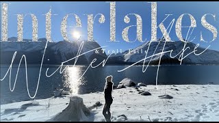 INTERLAKES TRAIL WINTER HIKE  STUNNING WINTER LAKE AND MOUNTAIN VIEWS  KANANASKIS [upl. by Wyon991]