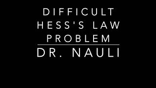 Chemistry Problem Solving A Hesss Law problem with Fractions [upl. by Eidob100]