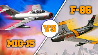 MiG15 vs F86 Sabre  El épico PRIMER DUELO durante la Guerra de Corea  ¿Cuál fue mejor [upl. by Lancaster]