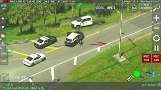 FHP CHASE FUGITIVE ESCAPES PIT MANEUVER IN STOLEN TRUCK VIDEO INCLUDES HELICOPTER FOOTAGE [upl. by Anihsit]