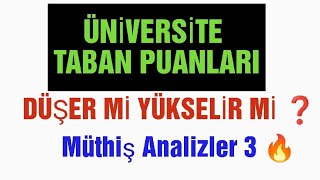 Taban Puanları Düşer mi Yükselir mi 🔥 3 analiz  Sayısal   YKS 2024 TERCİH yks2024 [upl. by Eitten]