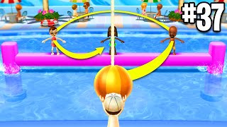 I HIT 64 TRICK SHOTS IN Wii PARTY [upl. by Nniuqal570]