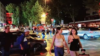 Istanbul Walking Tour Bagdat Avenue at Night 2023 4k [upl. by Darsey854]