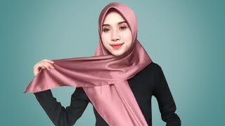 12 TUTORIAL CARA PEMAKAIAN JILBAB SEGIEMPAT MODERN YANG SIMPLE CANTIK amp KEKINIAN TANPA RIBET [upl. by Eibrad]