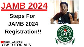 JAMB 2024 Registration Steps [upl. by Pickford]