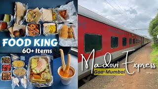 FOOD King of Indian Railways  Mandovi Express Journey  Beauty of Konkan [upl. by Rugen]