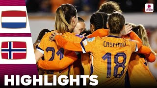 Netherlands vs Norway  Highlights  Womens Euro Qualifiers 09042024 [upl. by Ymac]