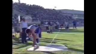 Ulf Timmermanns Shot Put Personal Best in Chania Greece on May 22 1988 [upl. by Llennod]