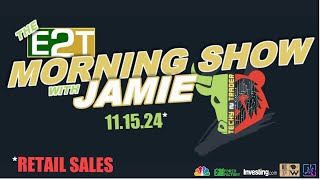 The E2T Morning Show w Jamie  Trading Options as a Seller  111524 [upl. by Sacttler794]