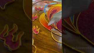 Using Cloisonné painting techniques to decorate musical instruments cloisonnekit cloisonne art [upl. by Atsirhc663]