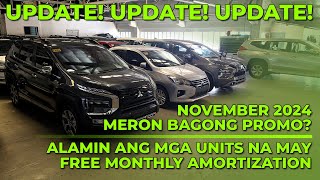 MITSUBISHI UPDATE November 2024  Meron Bagong Promo Free Monthly Amortization Triton Xpander [upl. by Berkman362]