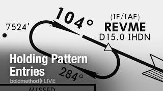 Holding Pattern Entries Boldmethod Live [upl. by Aiym]