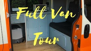 Renault Trafic Camper Full Van TourDIY TVP Camper [upl. by Erastatus]