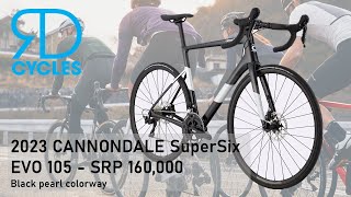 2023 Cannondale SuperSix EVO 105  black pearl [upl. by Neerahs]