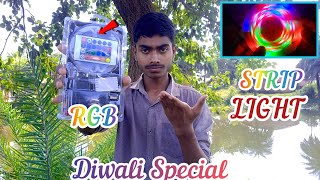 RGB STRIP LIGHT Unboxing Review  दिवाली के लिए Decoration लाइट🔥 [upl. by Sammy442]