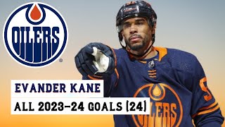 Evander Kane 91 All 24 Goals of the 202324 NHL Season [upl. by Ellennad]