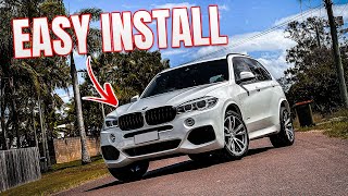 BMW F15 X5 Black Grille Upgrade Install 20132018 Models [upl. by Aerehs900]