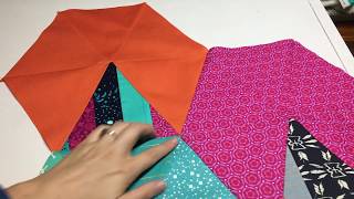 How to Sew YSeams with Hexagon Blocks [upl. by Letnuhs635]