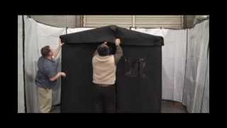 How to build a Vocal booth 6x6 from VocalBoothtoGocom VB66 Cover assembly Instructions [upl. by Sarette816]