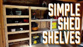 Simple Shed Storage Shelves [upl. by Sherry]