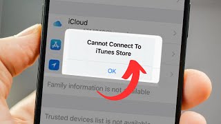 Cannot Connect to iTunes Store  How to fix iTunes store not connecting Working iPhone  iPad iOS [upl. by Elad]