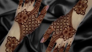 Back Hand Mehndi Design For Begginer ll Easy Arabic Mehndi Design For Front Hands ll Easy Latest [upl. by Enidlarej331]