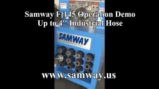 Samway FP145 4 hose crimping machine demo video wwwsamwayus [upl. by Ivette]