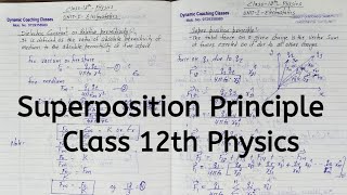 Super Position Principle Chapter 1 Electric Charges and Fields Class 12 Physics [upl. by Llenod576]