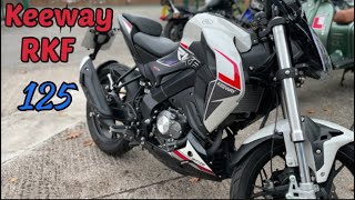 Keeway RKF 125 review  test ride A good value 125cc motorcycle Having fun on a 125 motorbike [upl. by Yelruc]