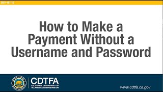 How to Make a Payment Without a Username and Password [upl. by Kovacs]