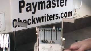 Paymaster CheckWriter Model 8000 [upl. by Ecinom]