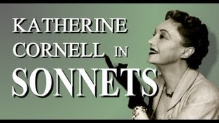 Katherine Cornell in SONNETS [upl. by Edithe]