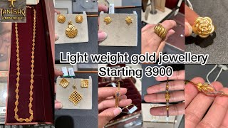 1gm starts💥Tanishq gold jewellery designs with pricependantsetNecklaceearringTanishq jewellery [upl. by Ahsaetan]