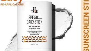 SO TRUE SUNSCREEN STICK REVIEW [upl. by Rubma327]