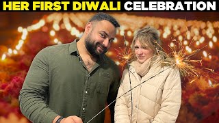 Her First Diwali Celebration  Indian Polish Vlogs [upl. by Dirrej]