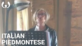 WIKITONGUES Annita speaking Italian and Piedmontese [upl. by Chasse]