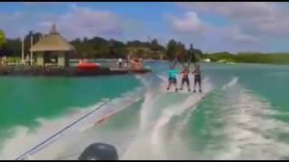 Mauritius Shandrani Resort Water Ski Pyramid International Excellence Magazine [upl. by Yenettirb]