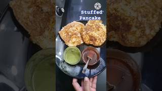 Stuffed Pancake  Healthy breakfast Recipe youtubeshorts snacks cooking [upl. by Iona75]