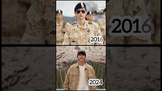 Descendants of the sun 2016 cast 2016 vs 2024 kdrama shorts [upl. by Idolla]