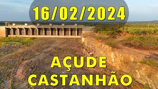 Açude Castanhão dados atualizados hoje 16022024 Jaguaribara Ceará [upl. by Auhsaj13]