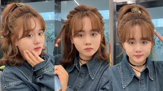 Super Easy amp Cute Hairstyles Tutorials Korean Style for Girls ÷∆ [upl. by Lody]