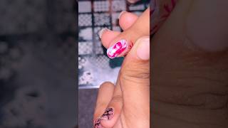 Easy nail art design with nail stamper 💅✨💖nailartdesigns trending youtubeshorts stamper [upl. by Inatirb]