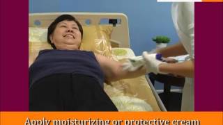 Undressing amp Dressing a Fully Dependent Elderly  Eldercare Training Video by CFS [upl. by Neetsirhc423]