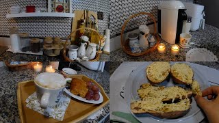 silent vlog  breakfast and dinner  cafe nespresso☕patates douces a lair fryer 🥔 [upl. by Jock]