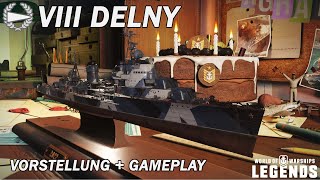 DELNY  Vorstellung und erstes Gameplay  World of Warships Legends [upl. by Berte]