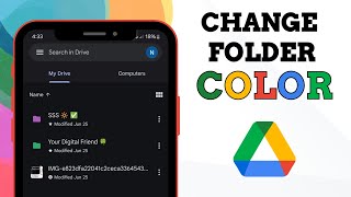 How to Change Folder Color in Google Drive I Organize Google Drive Files with Colors [upl. by Akenor]