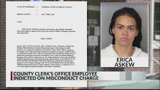 County Clerk’s office employee indicted on misconduct charge [upl. by Sullecram]