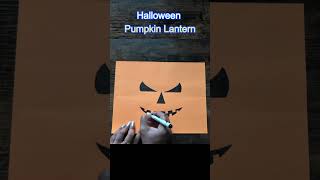 Halloween Pumpkin Lantern Origami Tutorial  Easy Paper Craft shorts shortsvideo [upl. by Sidnak]