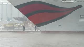 Aida Stella AIDAStella Ausdocken Undocking Floating Out Papenburg Meyerwerft Nebel Eis Fog Ice [upl. by Liebowitz480]